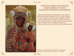 L’Icône Miraculeuse de la Sainte Vierge de Jasna Góra décorée de la robe de corail, de perles et de bijoux